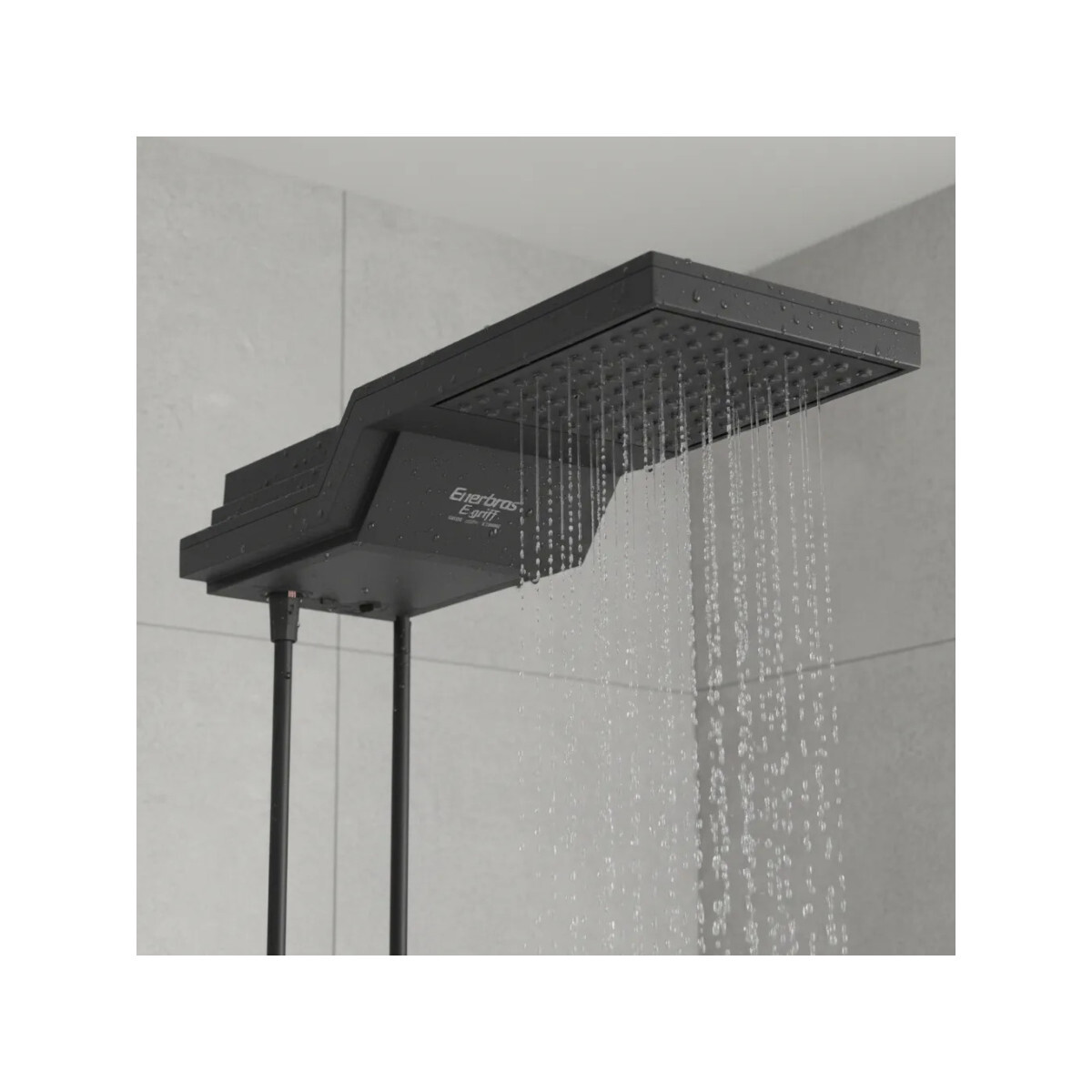 Chuveiro Eletrônico E-griff 7800w Preto Enerbras Ducha Quadr