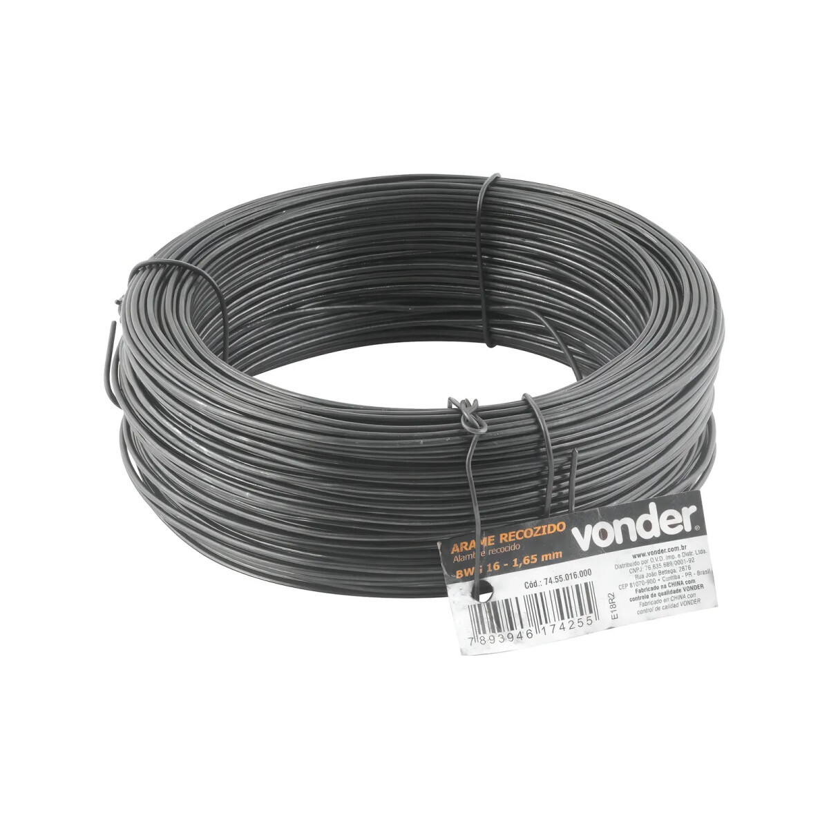 Arame Recozido 59,6 Metros Vonder Bwg 16 Rolo de 1 Kg