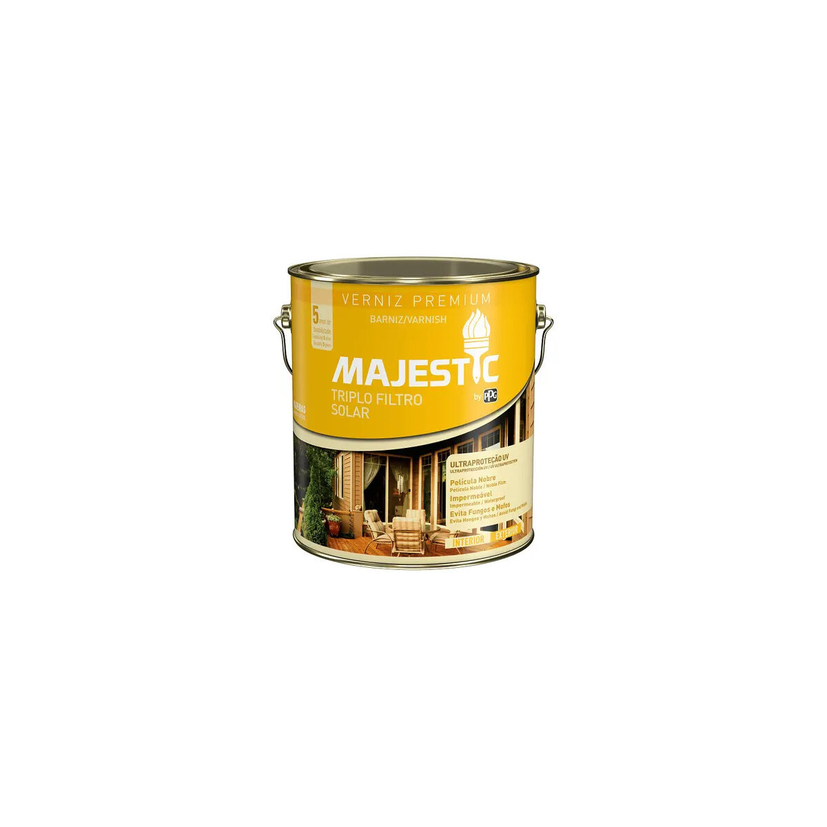 Verniz Triplo Filtro Solar Majestic 3,6l Brilhante Renner