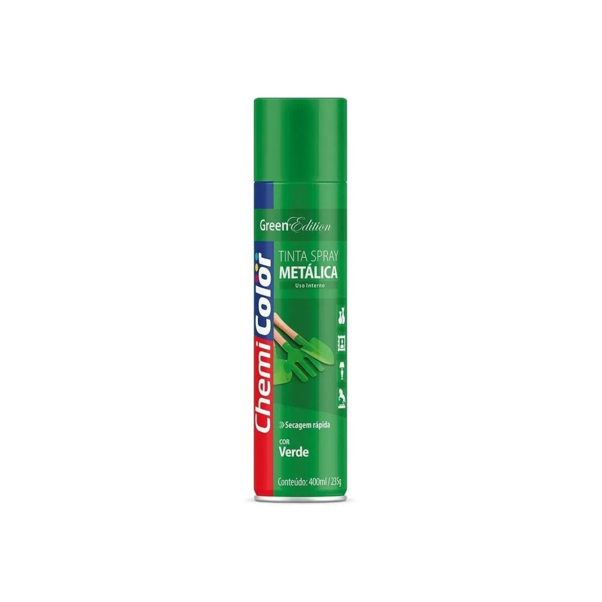 Tinta Spray Metálica Verde 400ml Lev&amp;uze – Acabamento Premium