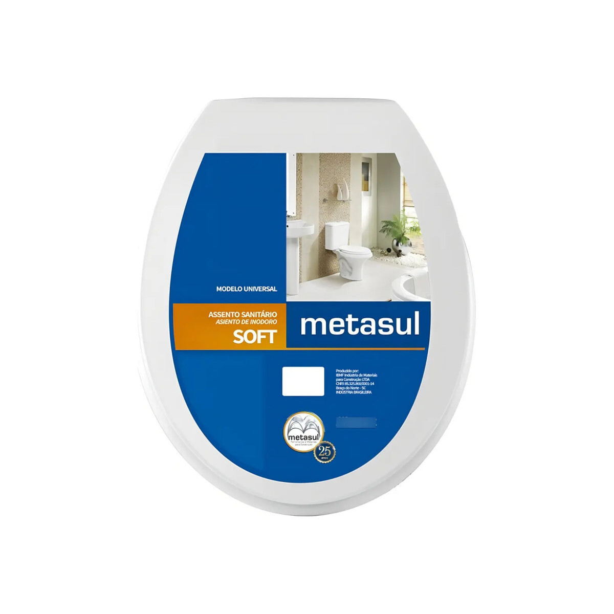 Assento Sanitário Metasul Soft de Polietileno