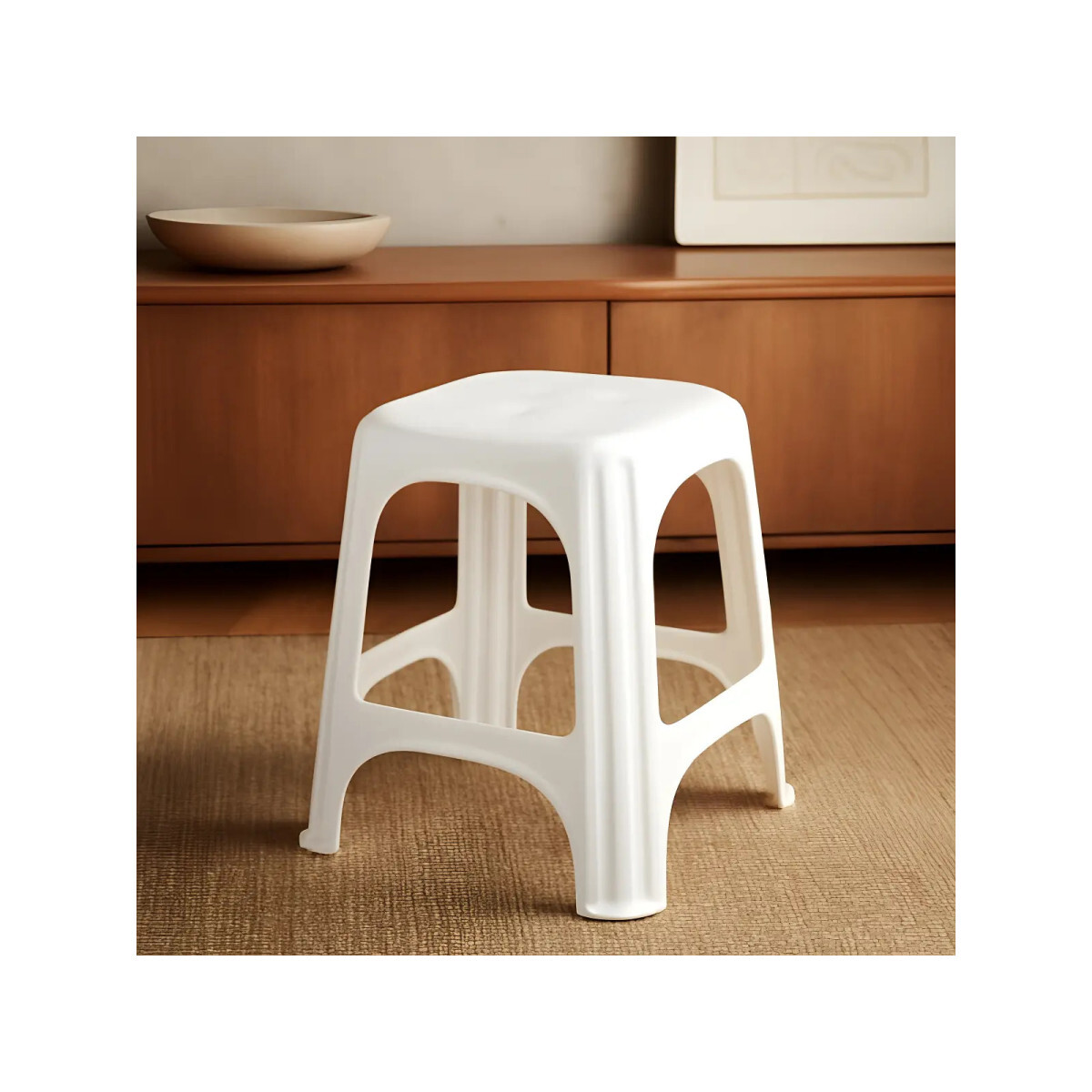 Banqueta Plastica Tramontina Niteroi Branca