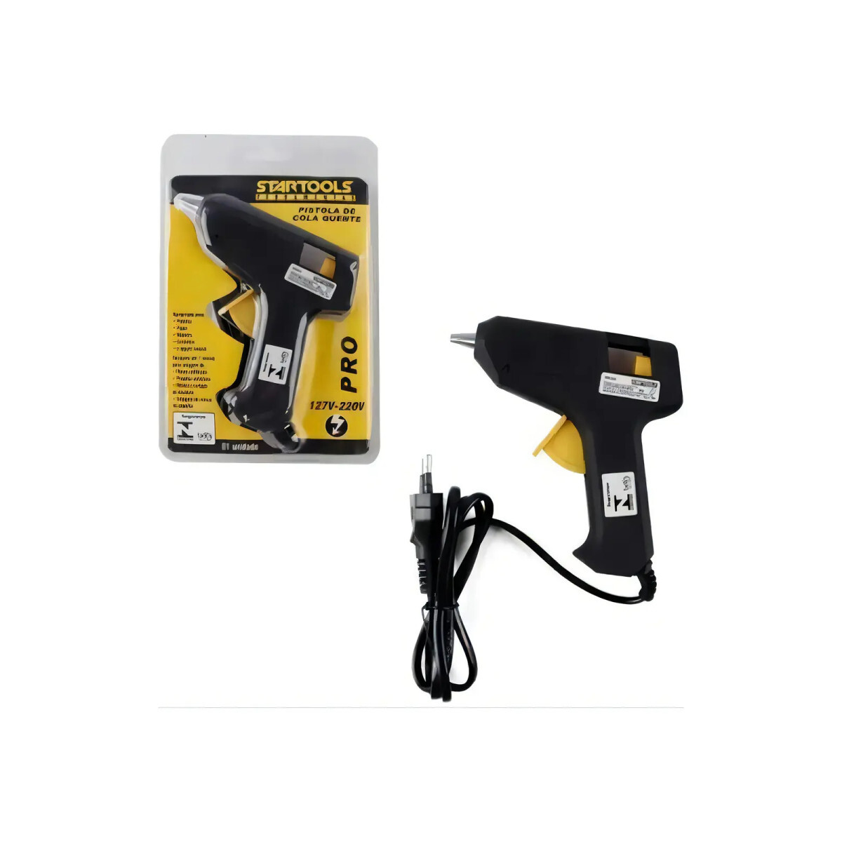 Pistola de Cola Quente Startools 15w Bivolt Cor Preto Diâmet