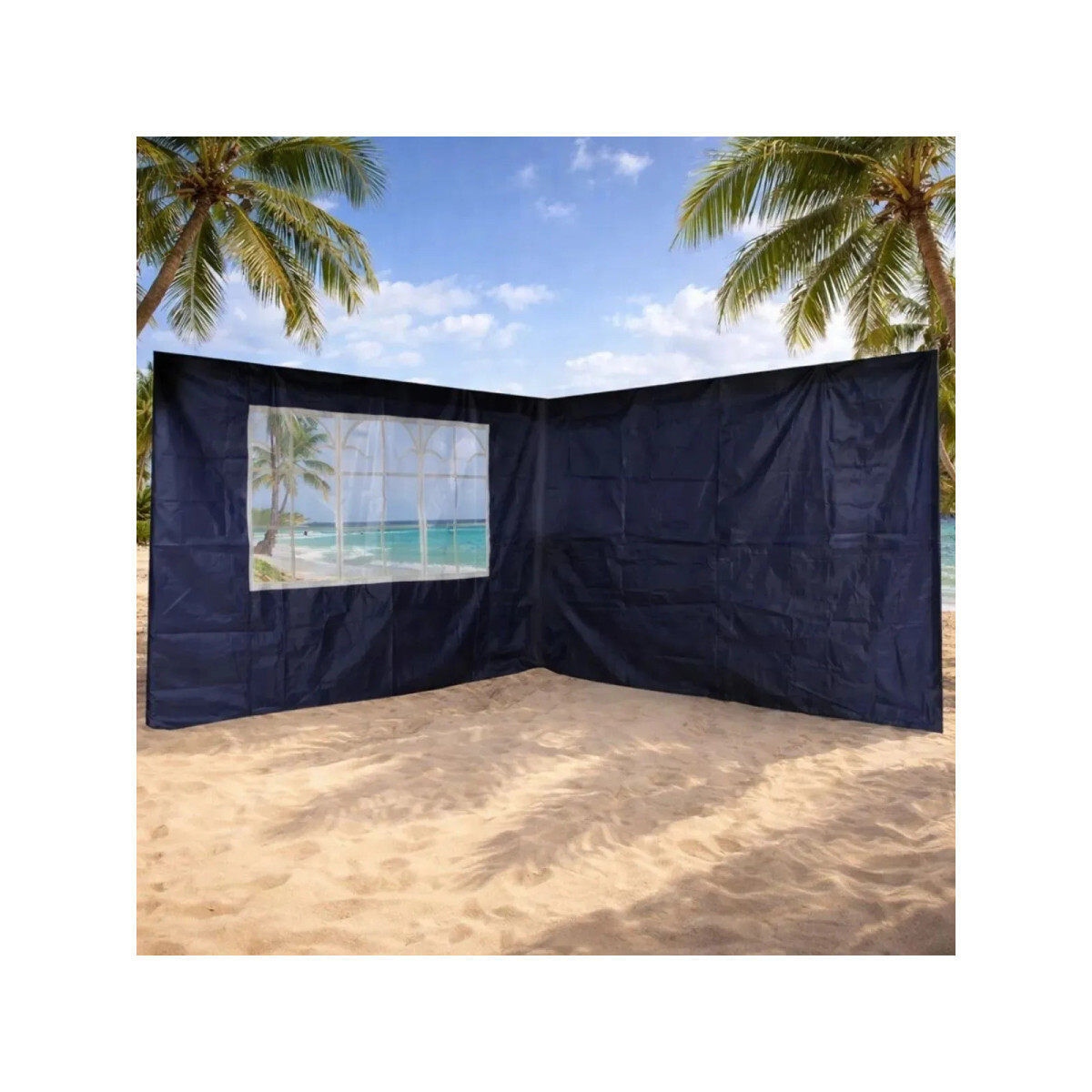 Conjunto Parede para Gazebo Oxford Azul 3m X 3m Mor