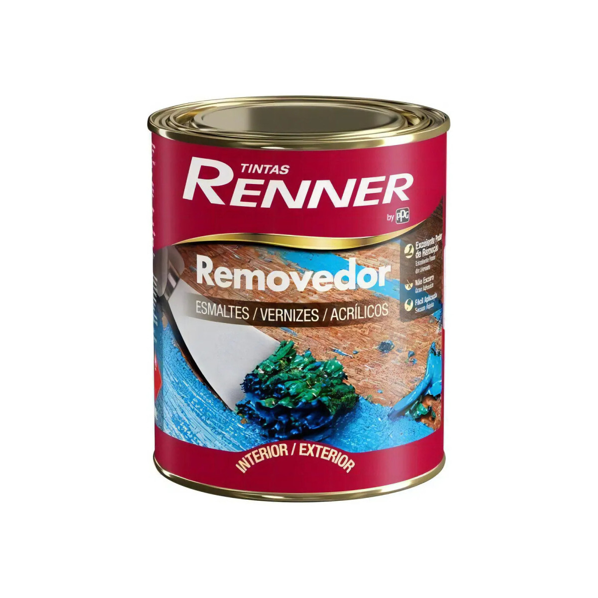 Removedor de Tinta Renner Pastoso 900ml para Metal e Madeira