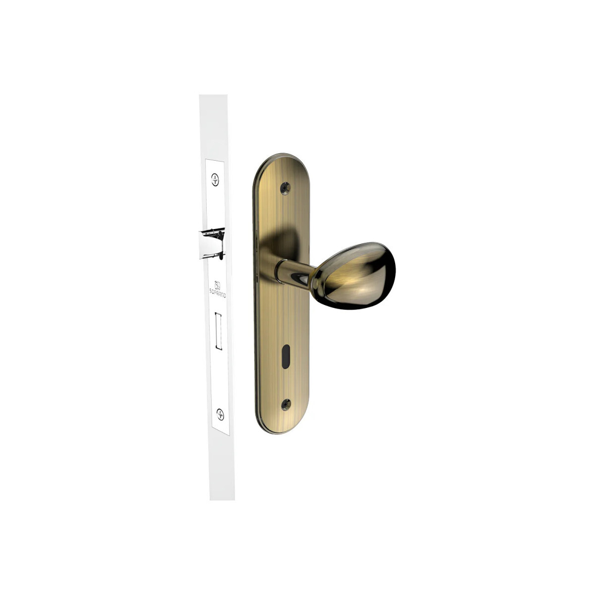 Fechadura Bora Golf Interna Antique Brass Soprano Cor Ouro V