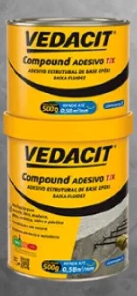 Adesivo Estrutural Epoxi Compound 1kg Vedacit