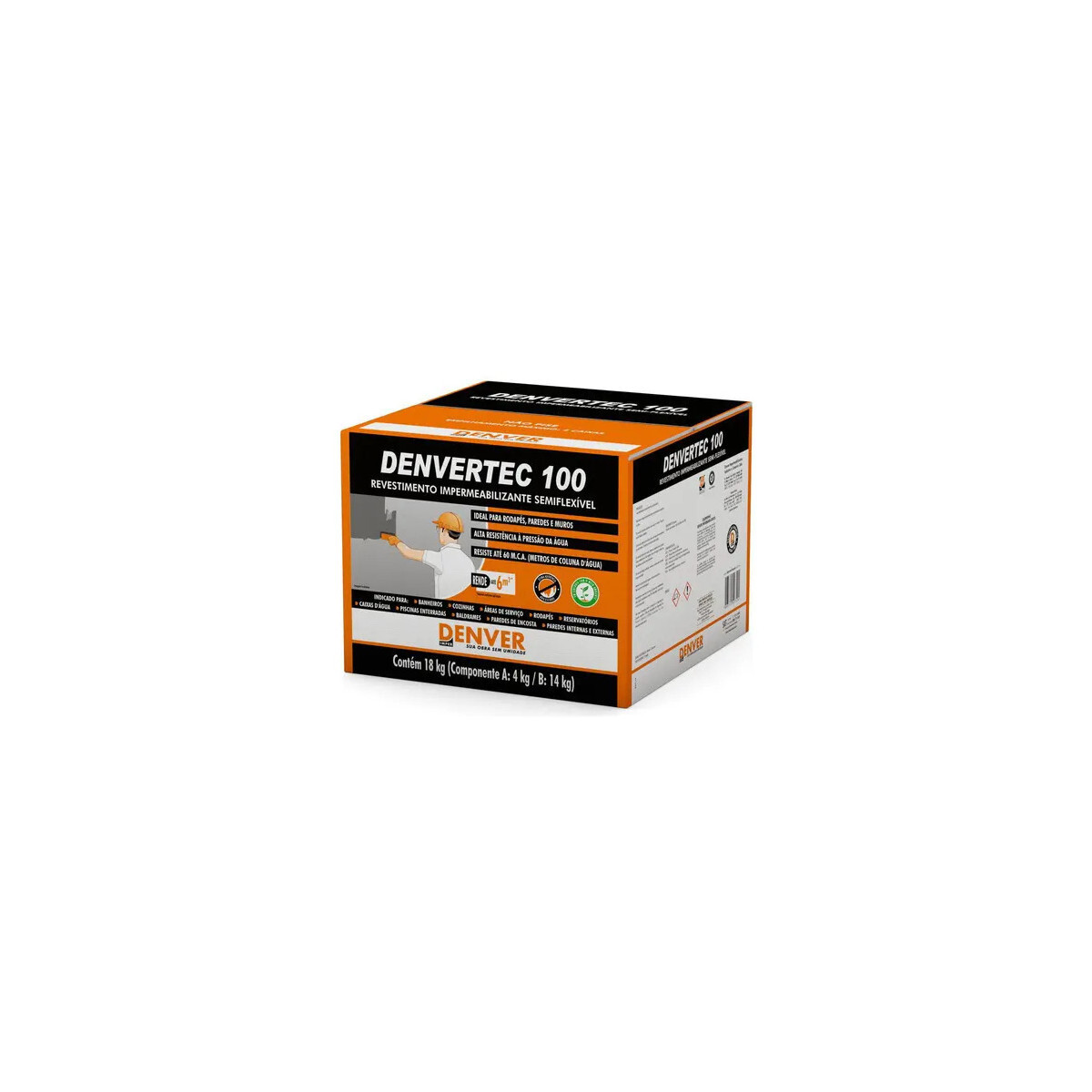 Denvertec 100 - Argamassa Impermeabilizante Eficiente