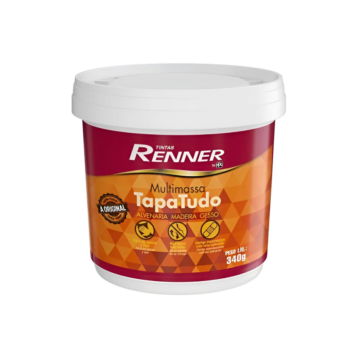 Multimassa Tapa Tudo Branca 340gr Renner - Reparos Rápidos
