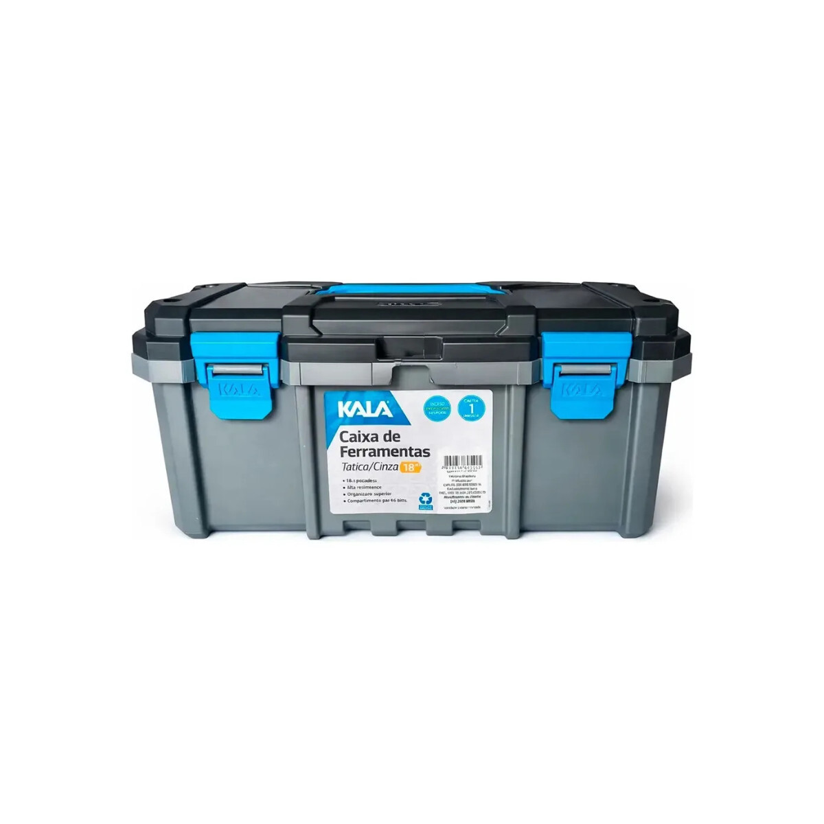 Caixa de Ferramentas Metasul Tática de Plástico 23cm X 44cm