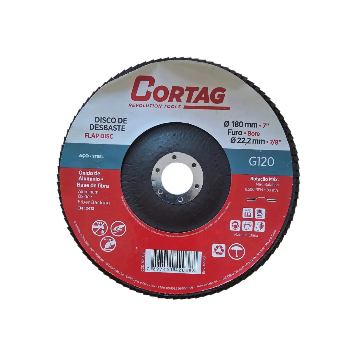 Disco de Desbaste 7 G120 Cortag