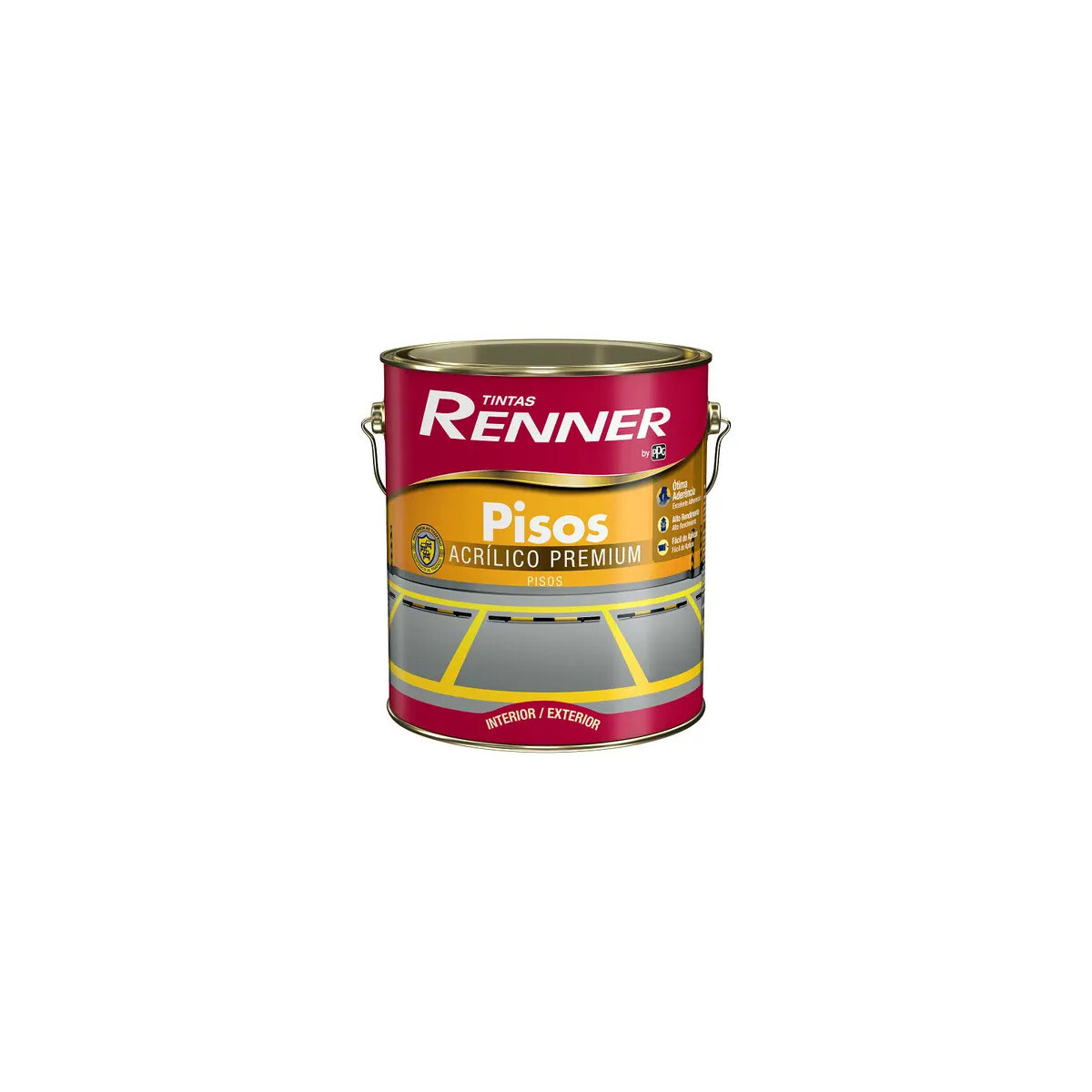 Tinta Piso Fosco 3,6l Renner Cor Azul