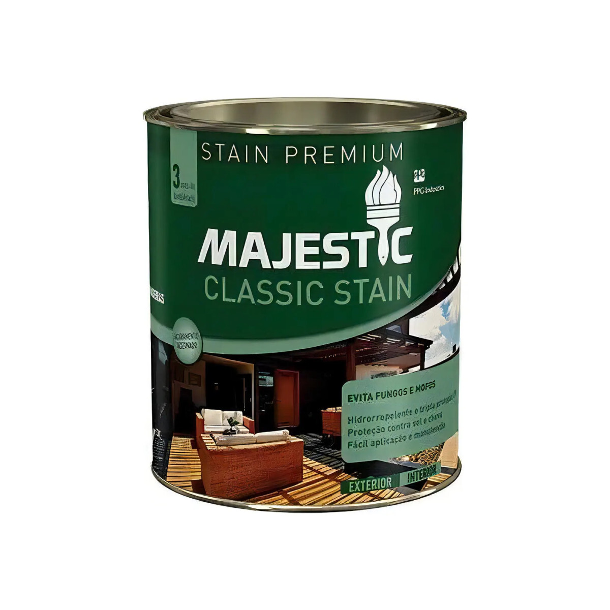 Stain Classic Majestic 900ml Renner Cor Nogueira