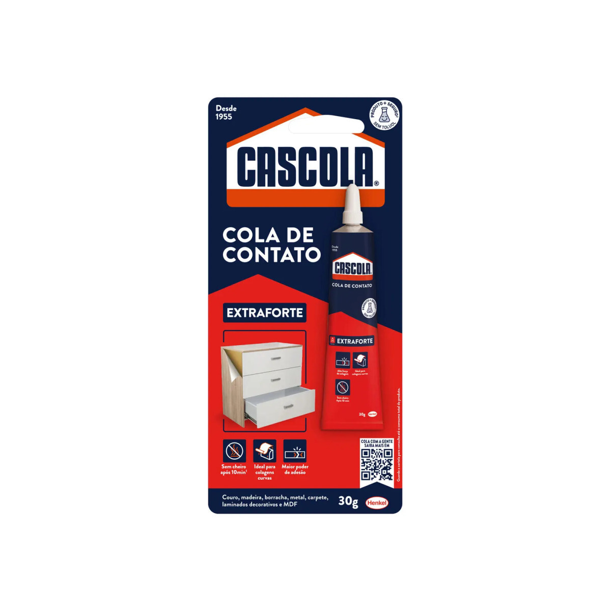 Adesivo de Contato Cascola Extra 30g Henkel - Multiuso e Forte