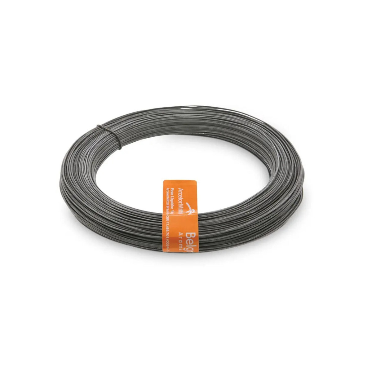 Arame Recozido 1,24mm 1kg Arcelormittal Construção Aço Cinza