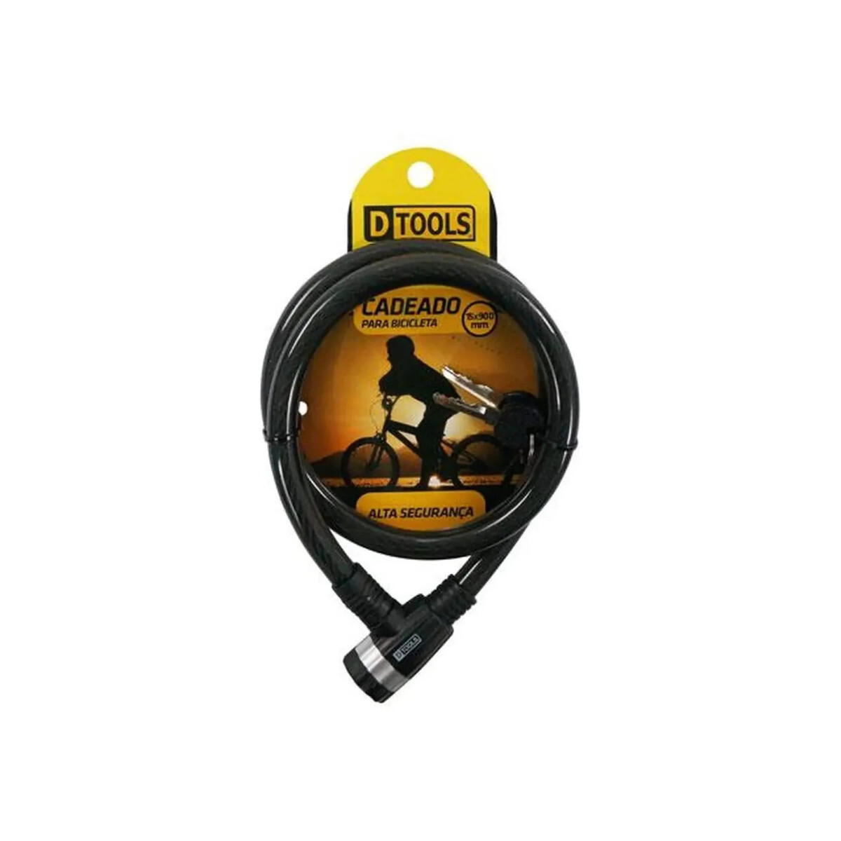 Cadeado para Bike 15 X 900mm Resistente - Dtools