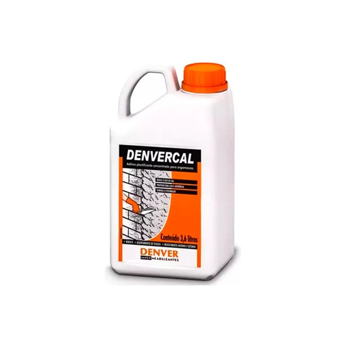 Denvercal 3,6l Aditivo Liquido Plastificante P/ Argamassas