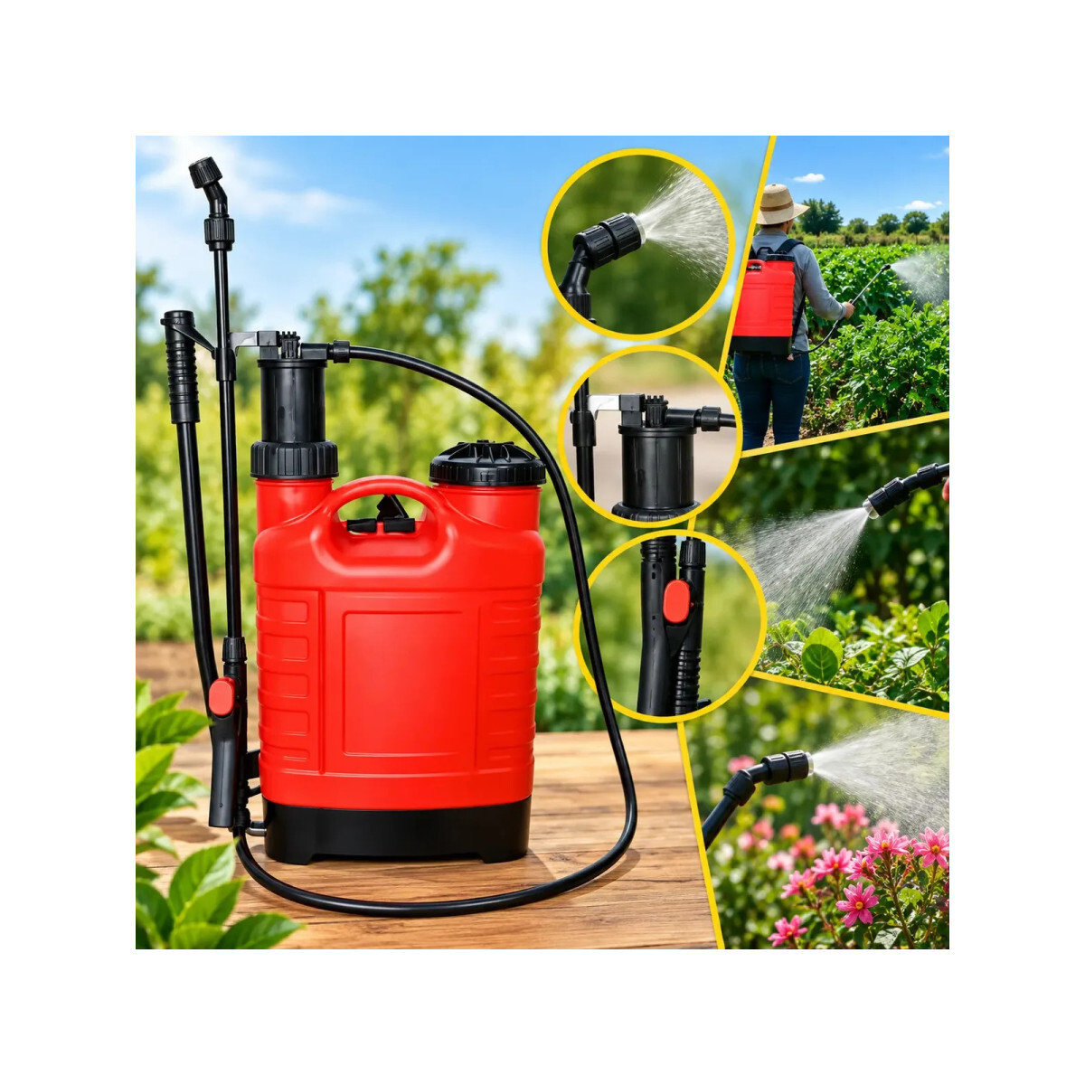 Pulverizador Costal Plástico 12 Litros - Mister