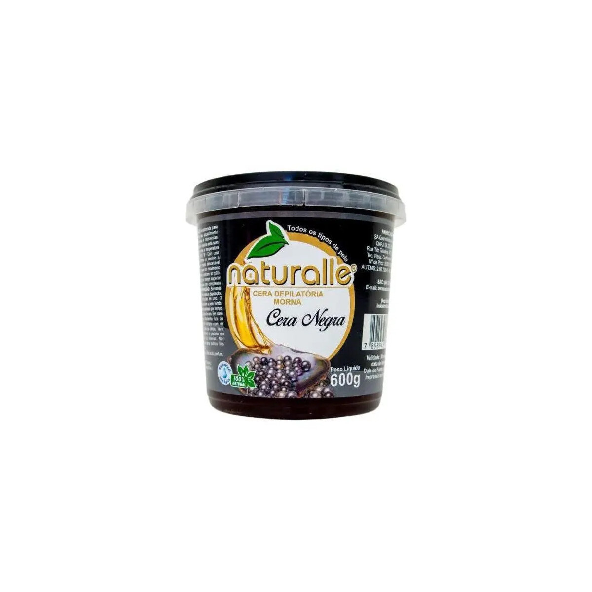 Naturalle - Cera Depilatória - Negra 600g