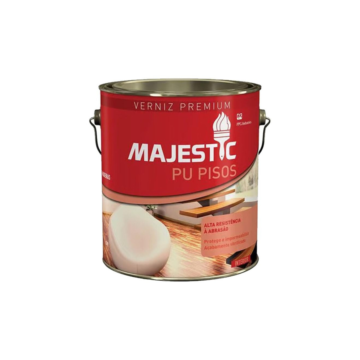 Verniz Pu Flexível Brilhante Majestic Canela 3,6l Abnt