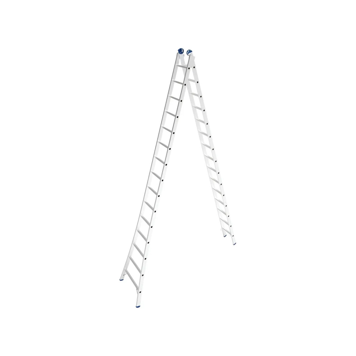 Escada de Alumínio Mor Extensível, 2 X 15 Degraus Cor Cinza