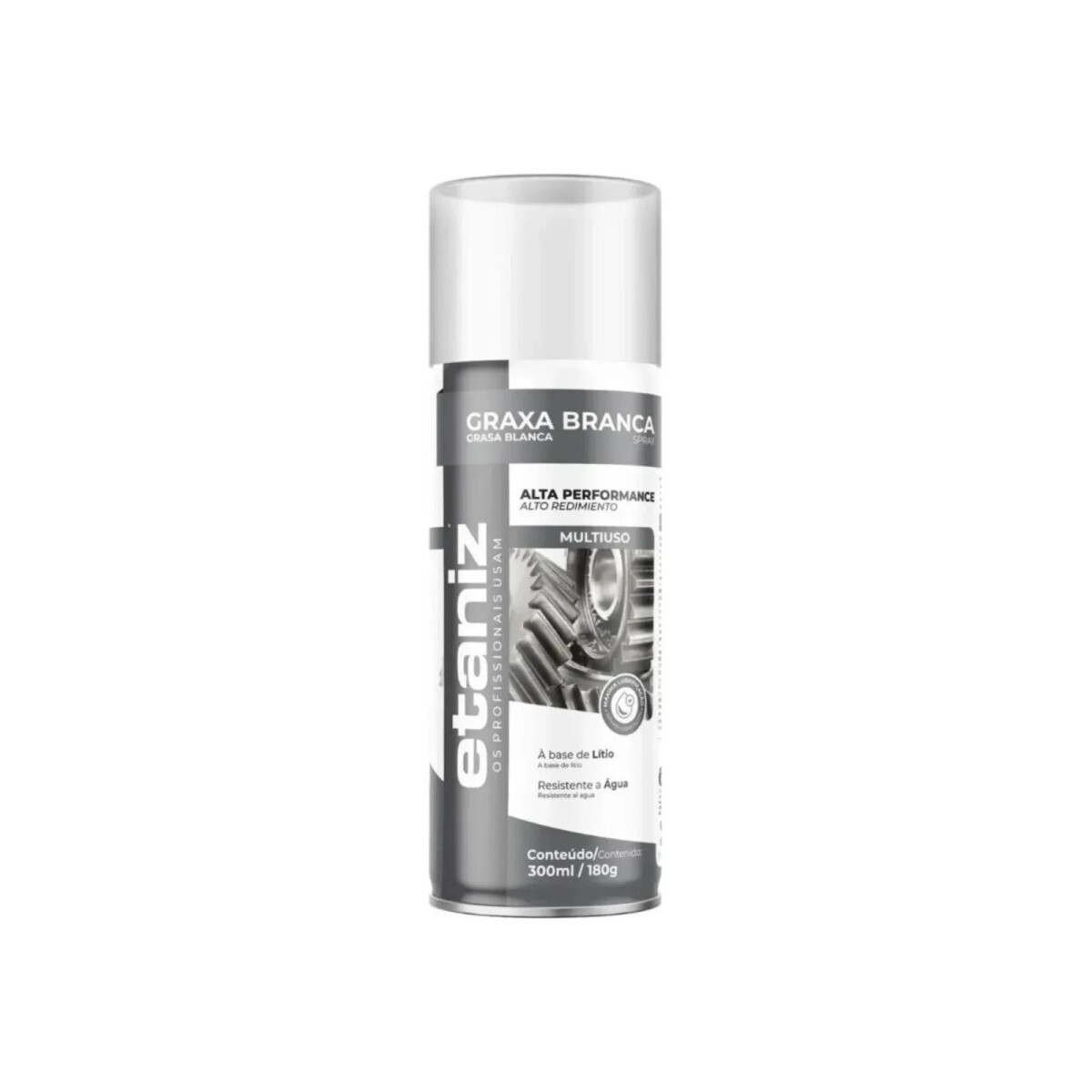 Graxa Sintética Etaniz de Lítio Branca 300ml, para Alta Temp