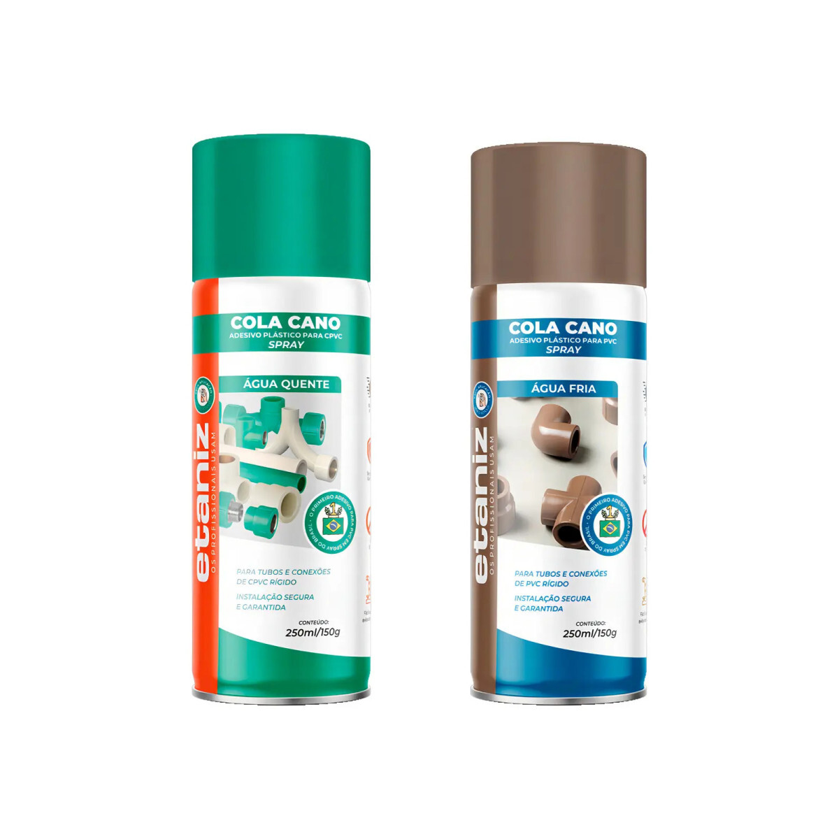 Adesivo Plástico Pvc Cola Cano Spray para água Fria - Quente