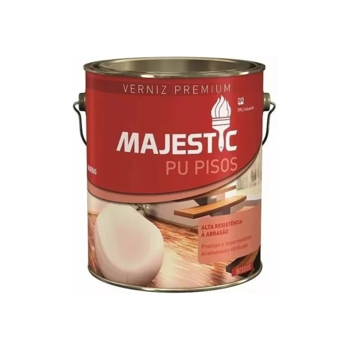 Pu para Pisos Majestic Brilhante, 3.6 Litros