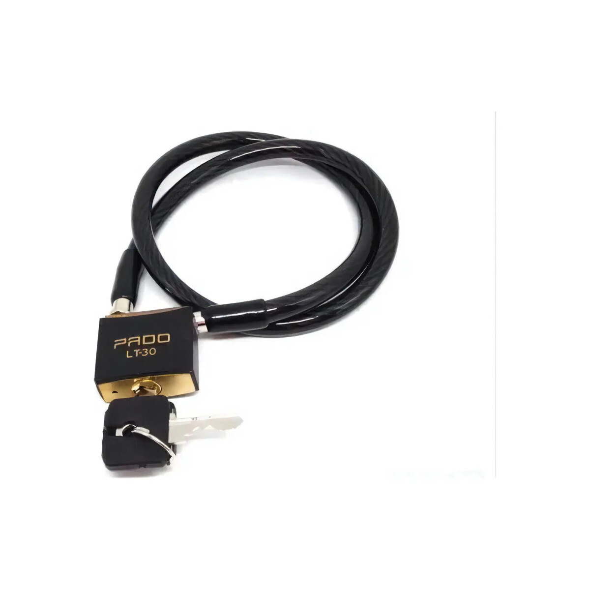 Cadeado Bicicleta Pado 30x1200mm Preto - Segurança Reforçada