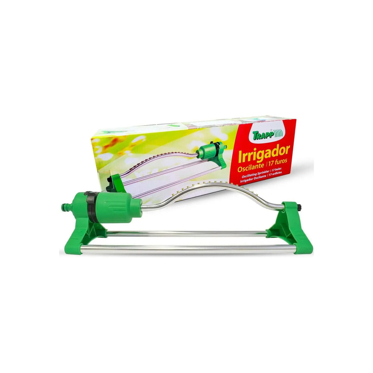 Irrigador Aspersor Oscilante Trapp 17 Furos Jardim Dy7021x