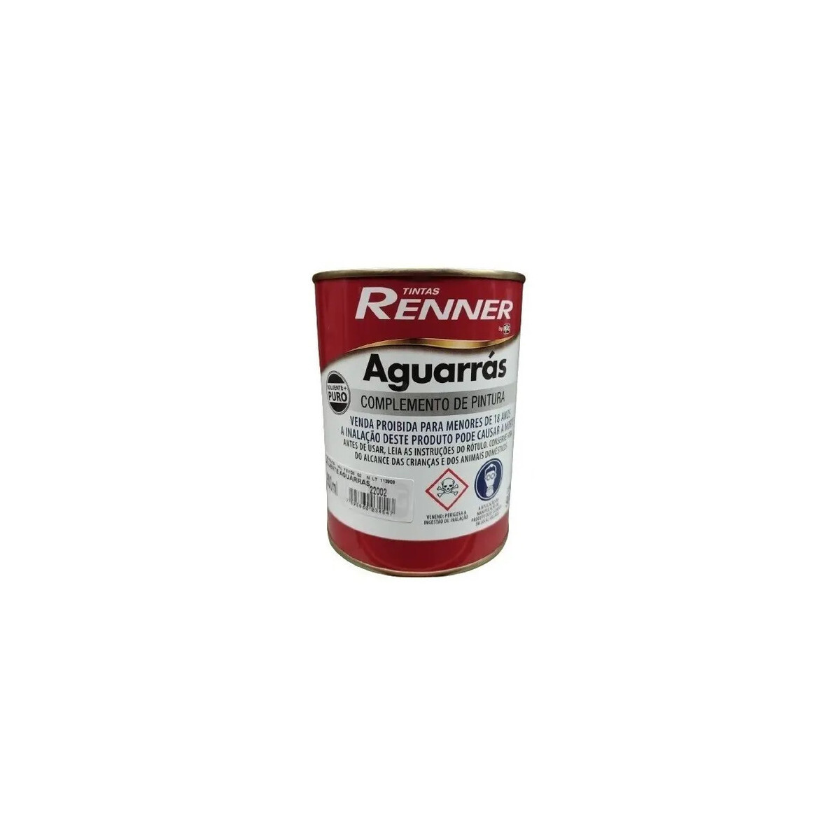 Solvente Aguarrás Renner 900ml para Tintas óleo e Vernizes