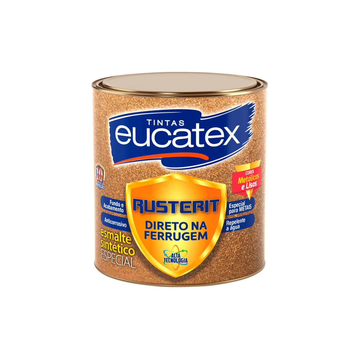 Tinta Eucatex Rusterit Anticorrosiva P/ Ferrugem 0,9l Branco