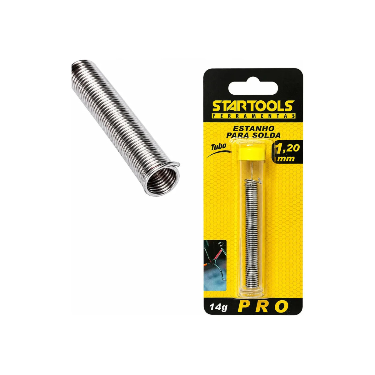 Tubo Fio de Estanho para Solda Profissional 1,2mm 14g