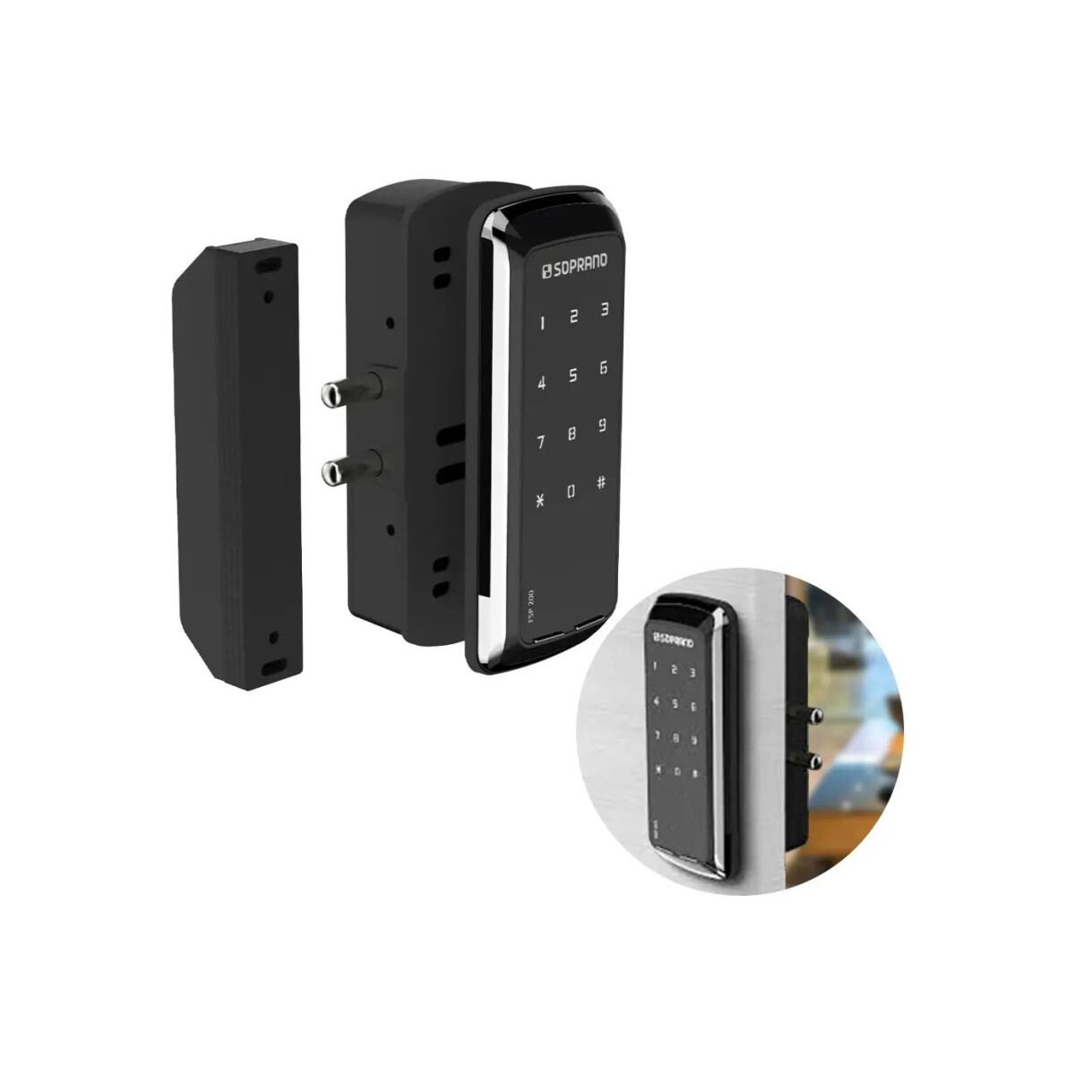 Fechadura Digital Sobrepor com Senha Fsp200 Soprano
