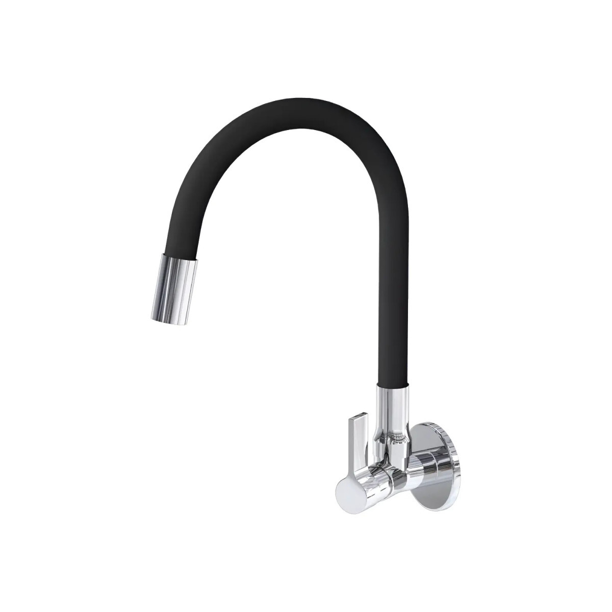 Torneira Cozinha de Parede Bica Movel Flex C70 Preta