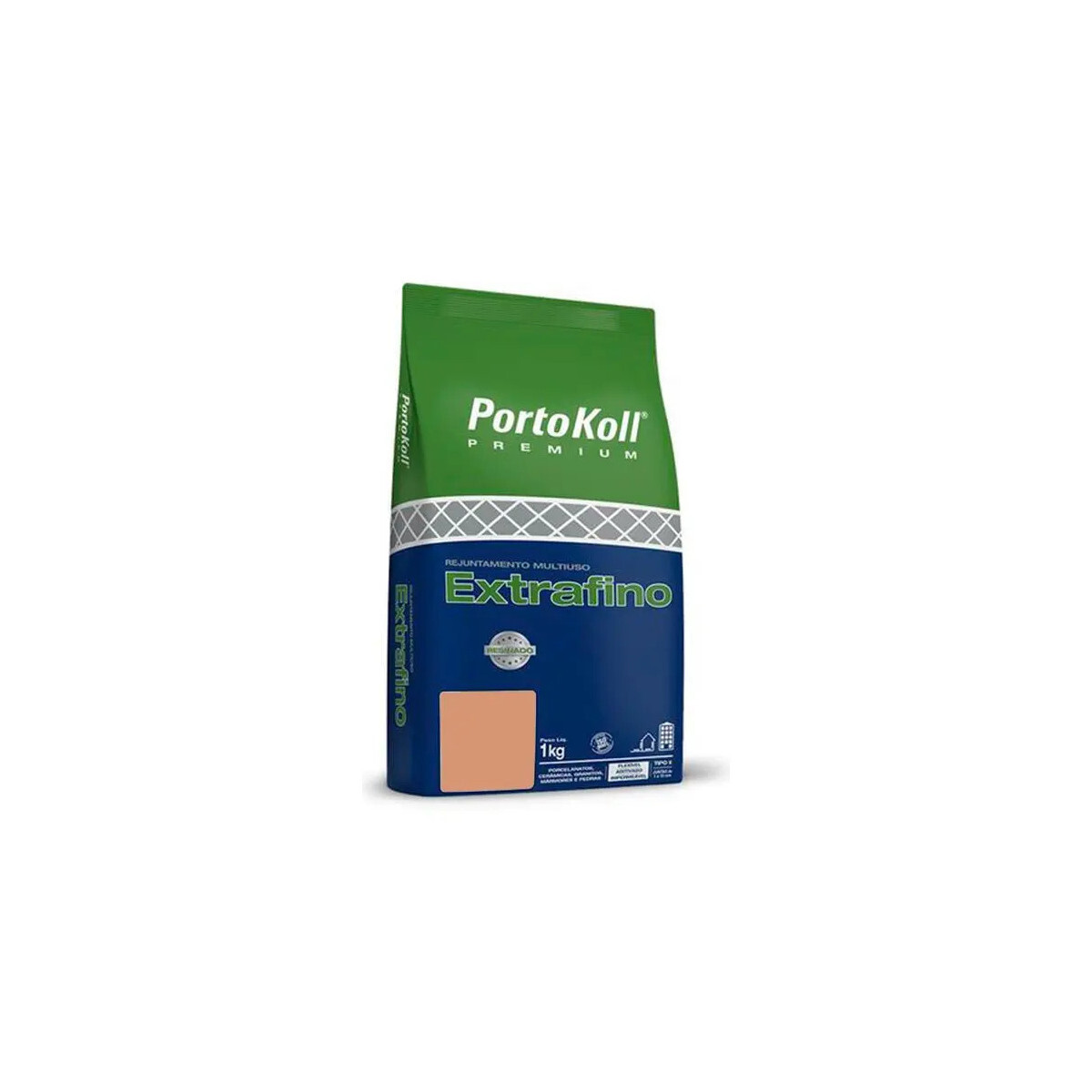 Rejuntamento Premium Multiuso Extrafino Bege 1 Kg | Portokol