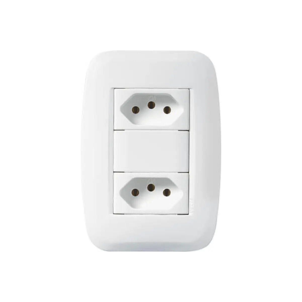 Conjunto Tomada Dupla 20a 250v Pezzi Classica 50000