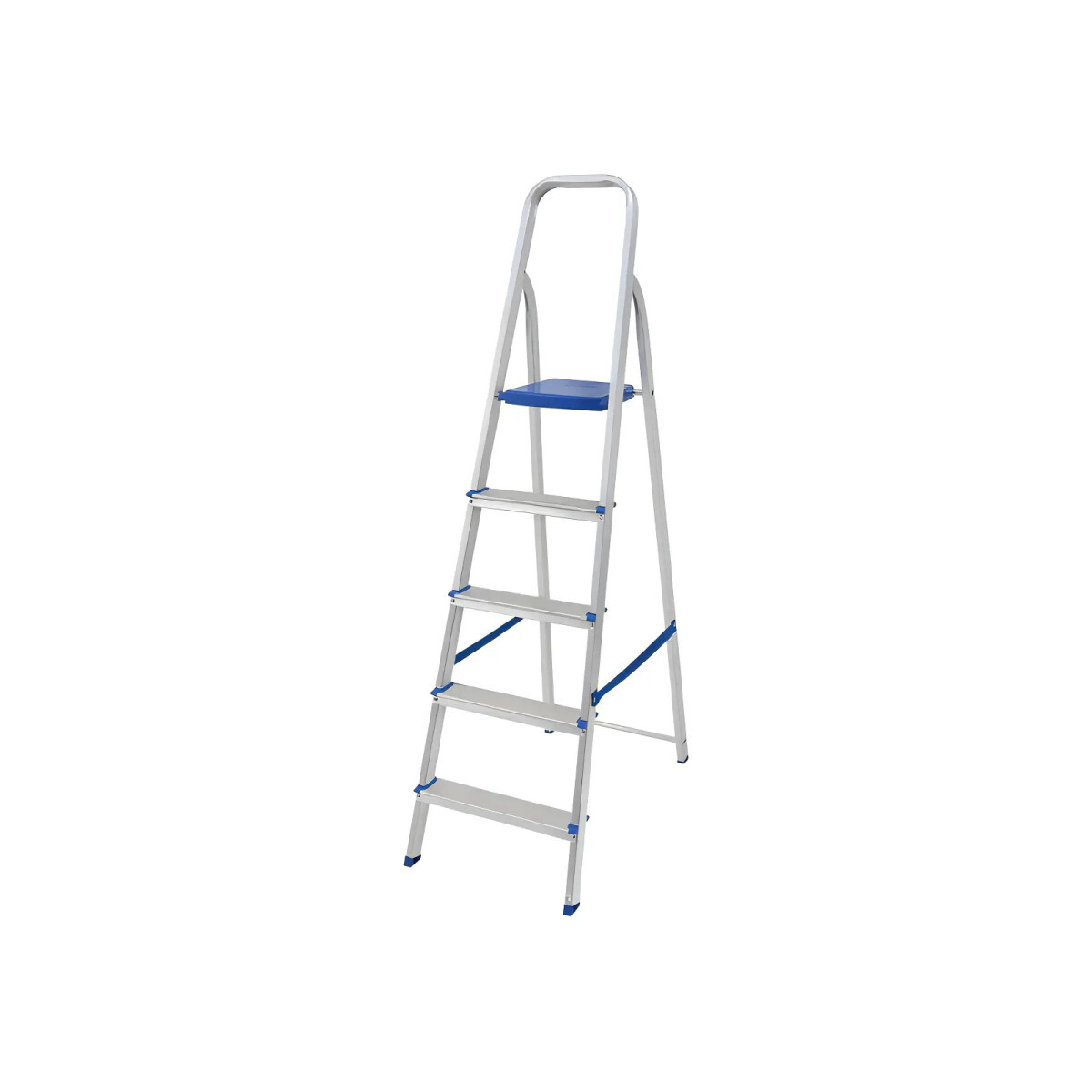 Escada C/ 5 Degraus de Aluminio 100% Tesoura Resistente Mor