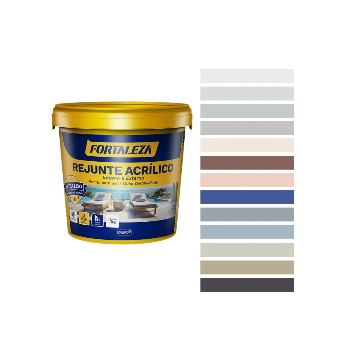 Rejunte Acrílico Monocomponente 1kg Café Plus Colarte