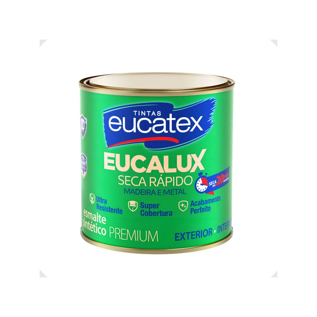 Tinta Esmalte Seca Rápido Eucalux 225ml Varias Cores Eucatex