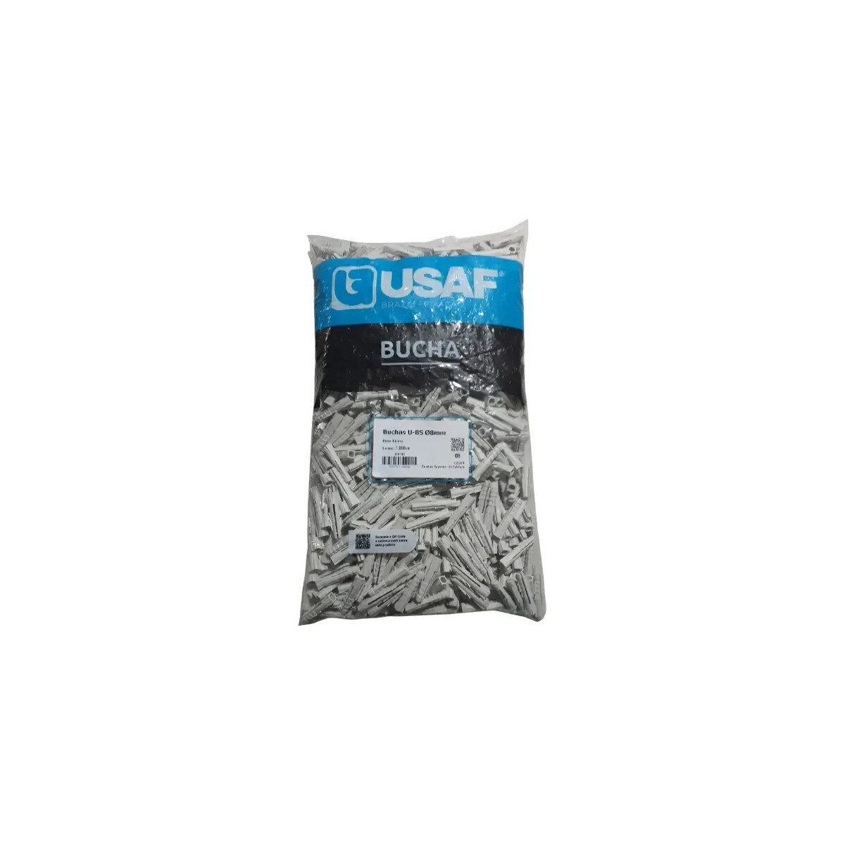 Bucha U-bs 8mm Usaf com 1000 Uni Concreto Branco