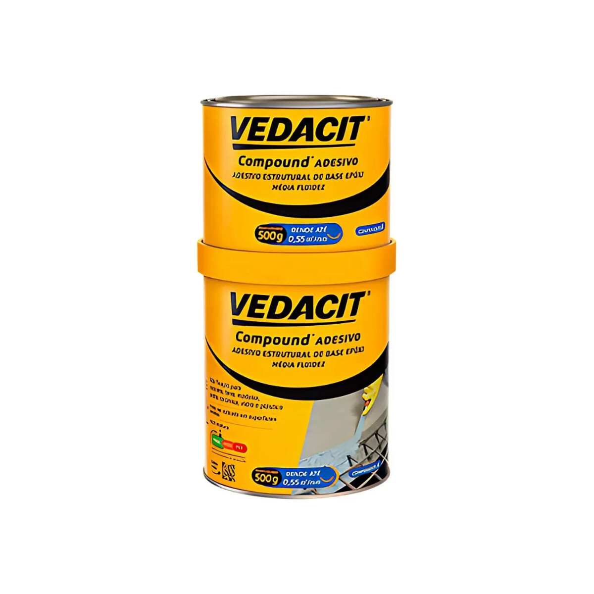 Adesivo Estrutural Epoxi Compound 1kg Vedacit
