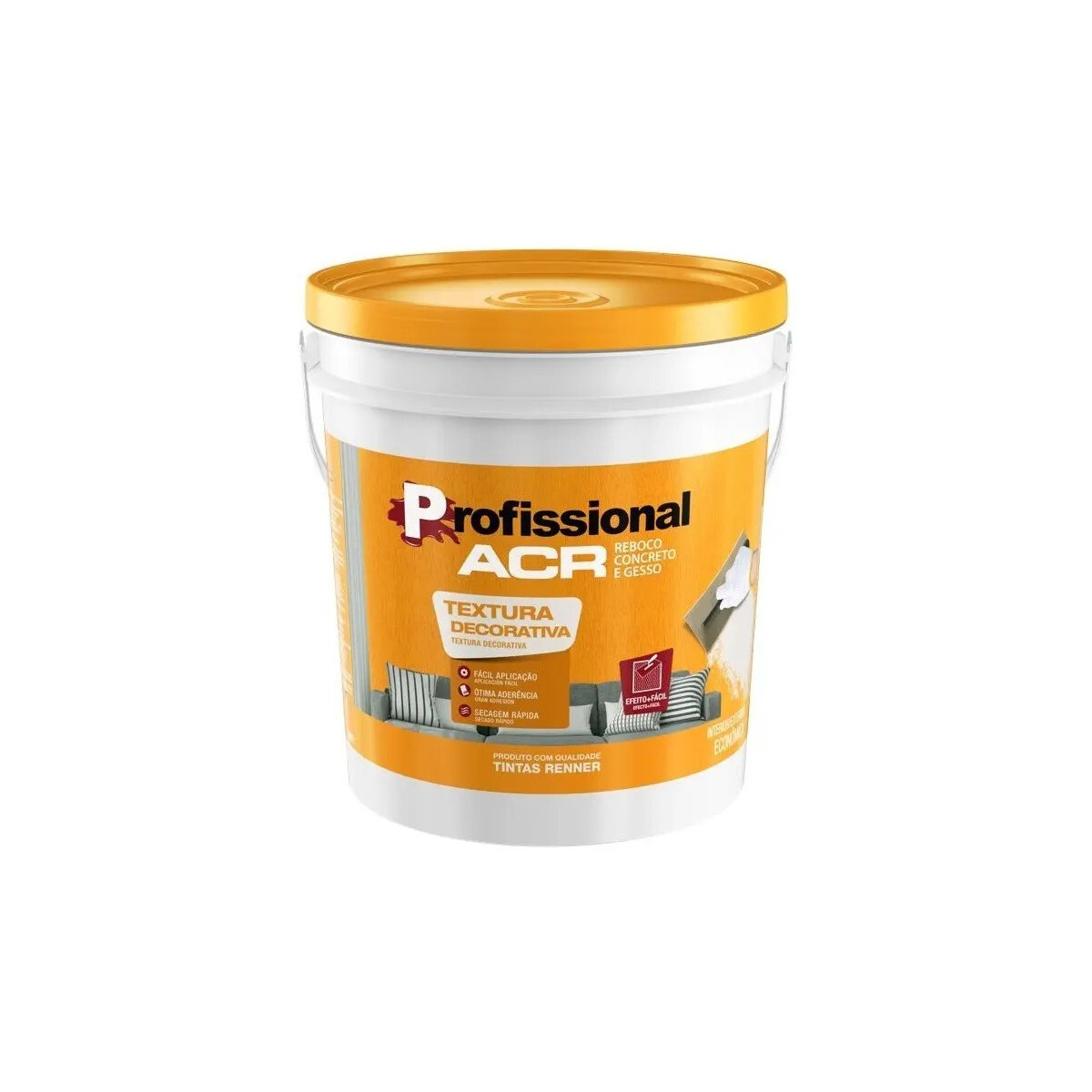 Textura Profissional Acr 18l Rustica Branca Renner