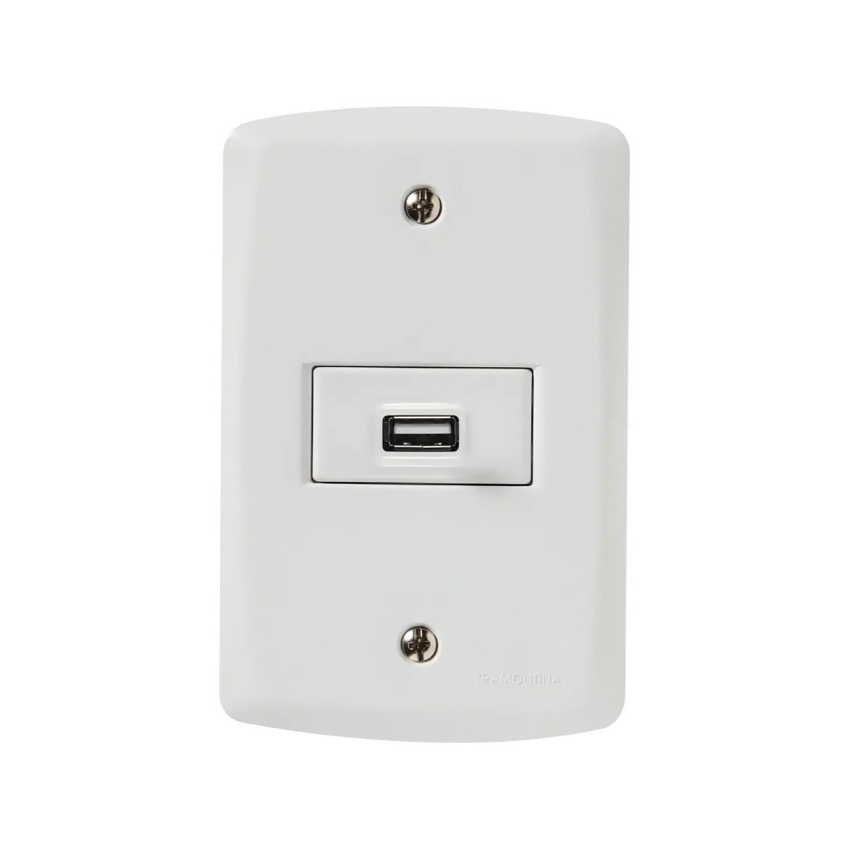 Conjunto 4x2 1 Tomada Usb 1,5a Bivolt Tramontina Lux2 Branco