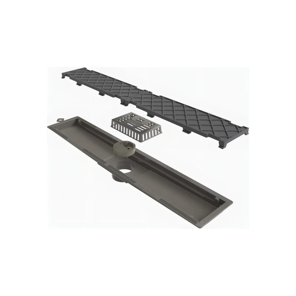 Ralo Linear 50cm Novii Pvc Saída Central Tampa Oculta 8875