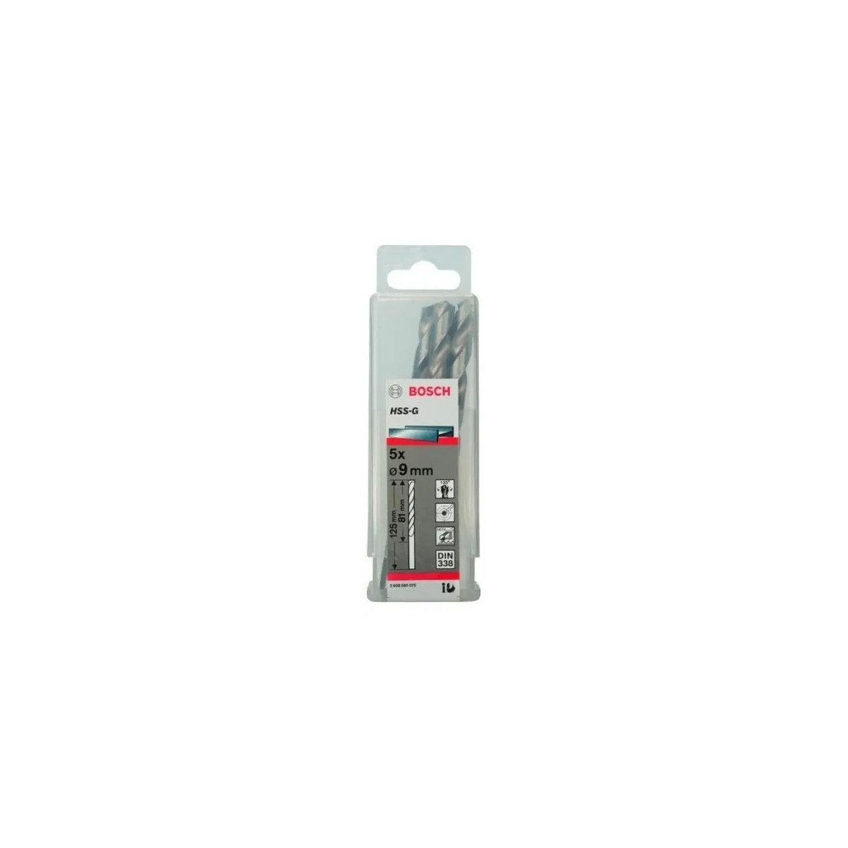 Broca Aço Rápido 9mm Bosch para Metais e Perfurações Precisas