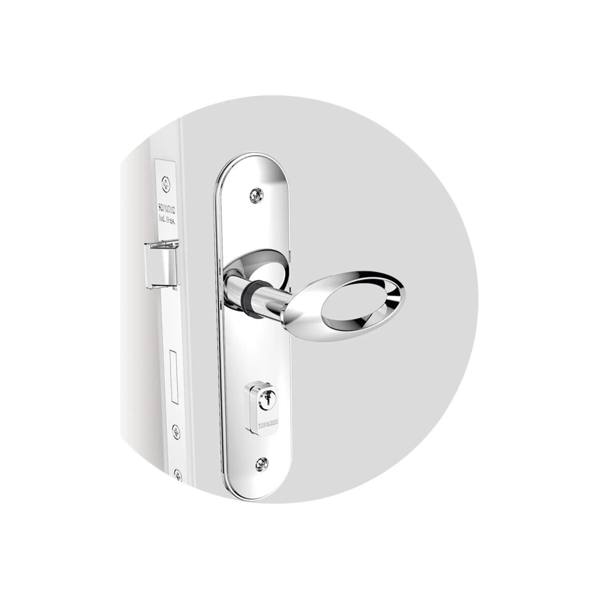 Fechadura Externa Opengolf Inox Soprano