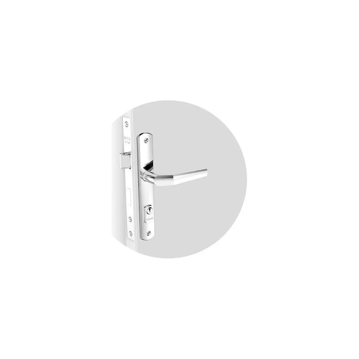 Fechadura Externa Estreita 520 Soprano Cromado Portão/porta