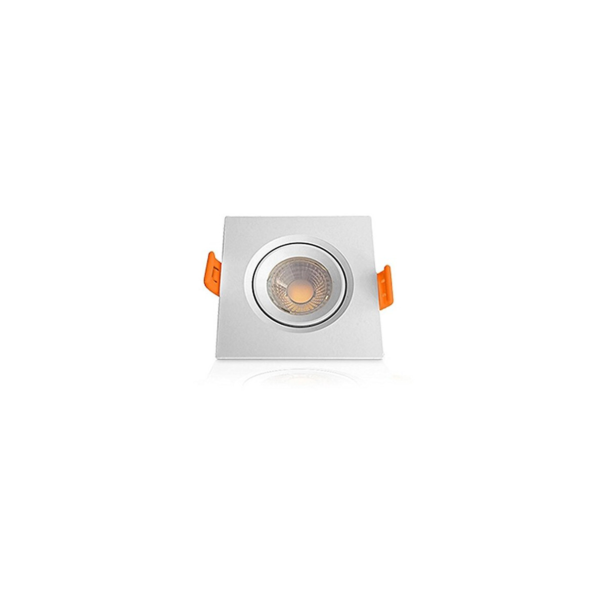 Kit 6 Spot Led Quadrado de Embutir Bivolt 5w 6400k Ourolux B