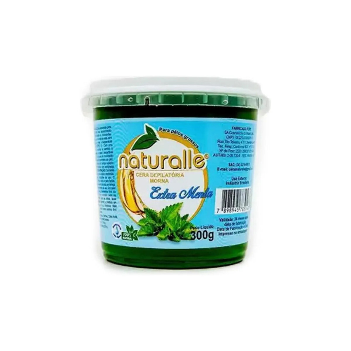 Cera Depilatória Naturalle Extra Menta 300g